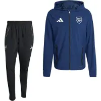 Adidas Arsenal Vis Tech Trainingspak Full-Zip 2025-2026 Donkerblauw Zwart Wit