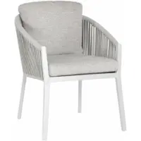 Suns Tuinstoel Avero Matt White / Soft Grey (set van 2)