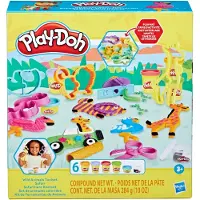 Play Doh Klei Set Met Kleurrijke Wilde Dieren - Playdoh Dieren Kleiset