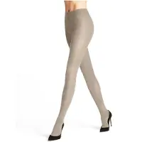 Falke Family eenkleurig katoen panty dames beige - maat 44-46
