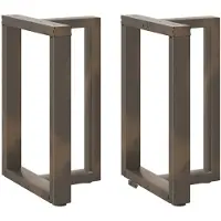 vidaXL Eettafelpoten 2 st T-vormig 50x35x(72-73) cm staal naturel