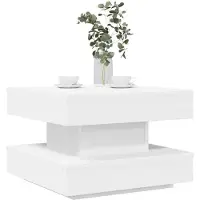 vidaXL Salontafel 360 graden draaibaar 50x50x34,5 cm wit