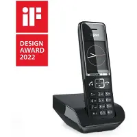 Gigaset COMFORT 550, Analoog/DECT-telefoon, draadloos handset, handsfree functie, 200 contacten, nummerherkenning, zwart