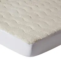 Homescapes matras-topper fleece – extra dik 320 gsm – teddy toplaag – 90x190 cm