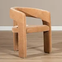Bronx Scandinavische eetkamerstoel Bibi chenille terracotta