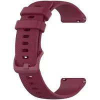 Eforyou Siliconen Bandje voor Garmin Venu 3S / 2S / Vivomove 3S 18 mm – Wijn Rood