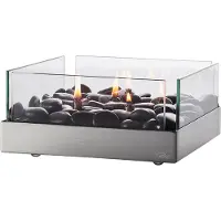Philippi Olielamp FIREPLACE 23 cm, zilver,