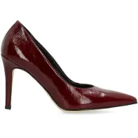 Manfield Lakleren burgundy pumps | Maat 36