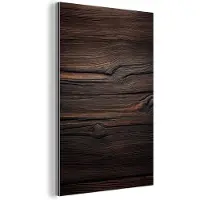 MuchoWow Aluminium schilderij 80x120 cm - Wanddecoratie metaal - Hout - Grillige nerven - Metalen muurdecoratie woonkamer - Decoratie industrieel - Foto op dibond - Industriële accessoires slaapkamer