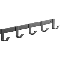 Sotech Blackline ALBA (klein) Haakarm 450 mm met 5 haken zwart gepoedercoat Kapstok Kapstokhaken