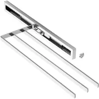 Sotech handdoekuittrekelement ELEGANCE chroom 3-arm 415 mm ingestoken, 715 mm uitgeschoven handdoekhouder