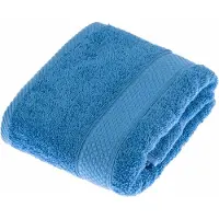 Homescapes 2-delige handdoekenset blauw - 100% Turks katoen 500 gsm