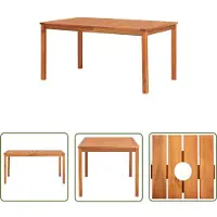 The Living Store De Living Store tuintafel, 150x90x74 cm, massief acaciahout