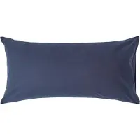 Homescapes Kussensloop 50x90 cm – Marineblauw – 100% Egyptisch Perkal Katoen – 200 TC