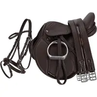 QHP - Complete zadel set Melbourne - Bruin