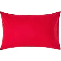 Homescapes Kussensloop 50x75 cm – Rood – 100% Egyptisch Perkal Katoen – 200 TC