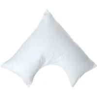 Homescapes Percale Katoen V-Kussensloop - Wit - 100% Egyptisch Katoen - 200TC - 38 x 76 cm
