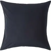 Homescapes Kussensloop 50x75 cm met Rand (Oxford) – Zwart – 100% Egyptisch Perkal Katoen – 200 TC