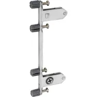 Sotech 1 paar Frontbeugels (Deuveluitvoering 10 x 11,5 mm) frontbevestiging voor JUNKER-SLIM Ladesystemen antraciet Hoogte 167 mm van