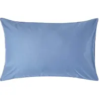 Homescapes Luxe Satijn Kussensloop 50x75 cm – Staalblauw – 100% Egyptisch Katoen – Draaddichtheid 1000