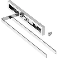 Sotech handdoekuittrekelement ELEGANCE chroom 2-armig 325 mm ingestoken, 470 mm uitgeschoven handdoekhouder