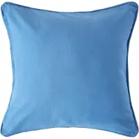 Homescapes Blauwe katoenen kussenhoes 45 x 45 cm
