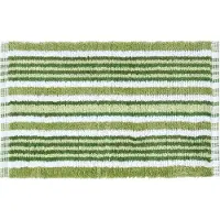 Homescapes badmat groen witte strepen 40 x 60 cm 100% katoen