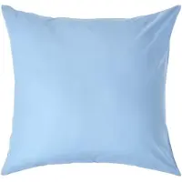 Homescapes Kussensloop 80x80 cm – Blauw – 100% Egyptisch Perkal Katoen – 200 TC