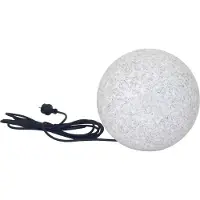 Trango IP65 tuinbal 200GB in 20cm Ø incl. 1x E27 LED lamp *NATURE* bolvormige lamp met ca. 5 meter IP44 kabel, tuinlamp, lichtbol, tuinbal licht, bollamp