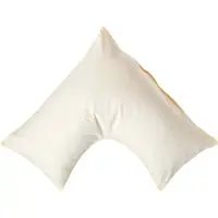 Homescapes Percale Katoen V-Kussensloop - Crème - 100% Egyptisch Katoen - 200TC - 38 x 76 cm