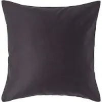 Homescapes Luxe Satijn Kussensloop 40x40 cm – Antracietgrijs – 100% Egyptisch Katoen – Draaddichtheid 1000