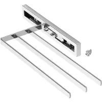 Sotech handdoekuittrekelement ELEGANCE chroom 3-armig 325 mm ingestoken, 470 mm uitgeschoven handdoekhouder