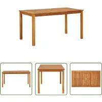 The Living Store De Living Store tuintafel, 140x80x74 cm, massief acaciahout