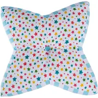 Homescapes kindervloerkussen ster 100% katoen met polyester vulling kleurrijk