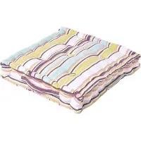 Homescapes zitkussen Osaka Groen 40 x 40 x 10 cm 100% katoen & polyester