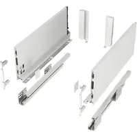 Sotech Lasysteem JUNKER-SLIM Wit Hoogte: 167 mm Diepte: 350 mm stressbestendig tot 40 Kg Soft-Close La met 13 mm smalle ladebakken