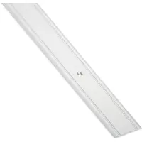 Sotech 1 stuk Overgangsprofiel Cross Aluminium Schroefbare vloerplint Overgangsrail voor vloeren Lengte 100 cm Breedte 30 mm Vloerprofiel aluminium zilver Compensatieprofiel geperforeerd