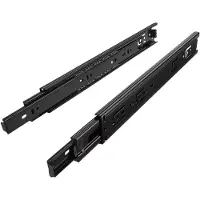 Sotech 1 Paar (2 stuk) Volledig uitschuifbaar Ladegeleider KV3-45-H45-L300-NF Lengte 300 mm Draagkracht 45 kg Zwart van