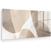 MuchoWow Glasschilderij 160x80 cm - Schilderij acrylglas - Vloeiende vlakken - Harmonieus - Golvend - Foto op glas - Muurdecoratie woonkamer - Wanddecoratie slaapkamer - Schilderijen