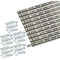 Sotech 10s (5 paar) Ladegeleiders 310 mm 17 mm groef - Ladegeleiders voor lades - Gedeeltelijk uittrekbare ladegeleiders