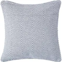 Homescapes Grijze Halden Katoenen Chevron Kussenhoes 45 x 45 cm