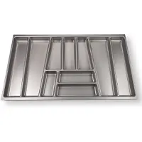 Sotech ORGA-BOX II Bestekbak 900 mm zilvergrijs voor Nobilia lade