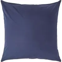 Homescapes Kussensloop 80x80 cm – Marineblauw – 100% Egyptisch Perkal Katoen – 200 TC