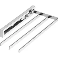 Sotech handdoekrek STYLE 3-armig, chroom gepolijst 325 mm verlengstuk 145 mm Handdoekrek voor zijdelingse montage op wastafel in badkamer en keuken