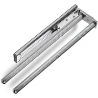 Sotech Aluminium Handdoekhouder TED 2-armig gepolijst chroom (325 - 487 mm, uitschuifbaar, draaibaar) telescopisch handdoekrek geschikt voor badkamer of keuken