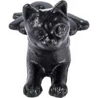 Homescapes Deurstop Liggende Kat, Zwart, 494 g