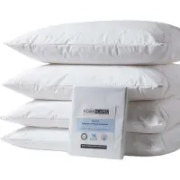 Homescapes set van 4 waterdichte kussenbeschermers – polyester & TPU coating – met ritssluiting – 50x90 cm – OEKO-TEX – ademend & hypoallergeen