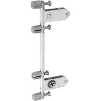 Sotech 1 paar Frontbeugels (Deuvel uitvoering 10 x 11,5 mm) frontbevestiging voor JUNKER-SLIM Lade systemen wit Hoogte 167 mm van