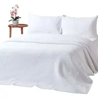 Homescapes Witte Diamant Sprei 230 x 260 cm