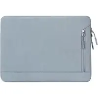 Mobigear Laptophoes geschikt voor Laptop | Dual Zip Sleeve 13 inch Laptop hoes - staalblauw